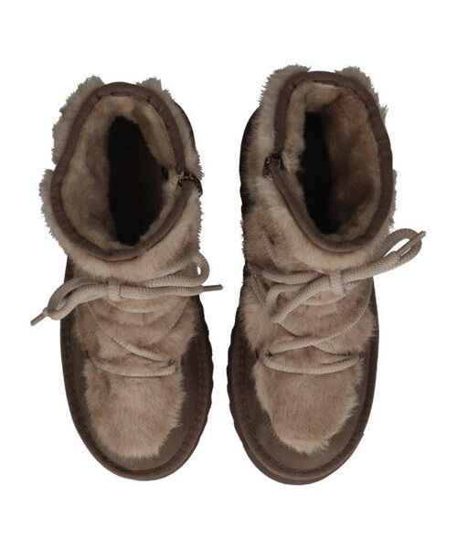 INTER-CHAUSSURES / インター ショシュール ブーツ（ショート丈） | 【TAMARIS】フェイクファーレースアップブーツ | 詳細5