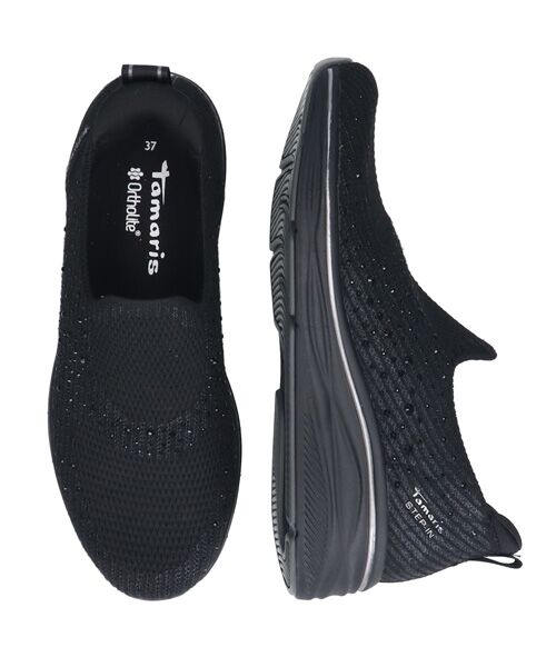 INTER-CHAUSSURES / インター ショシュール スニーカー | 【TAMARIS】ラインストーンスリッポンスニーカー | 詳細6