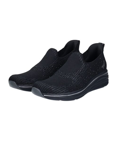 INTER-CHAUSSURES/インター ショシュール 【TAMARIS】ラインストーンスリッポンスニーカー ブラック雑材 40 INTER-CHAUSSURES/インター ショシュール 【TAMARIS】ラインストーンスリッポンスニーカー ブラック雑材 40