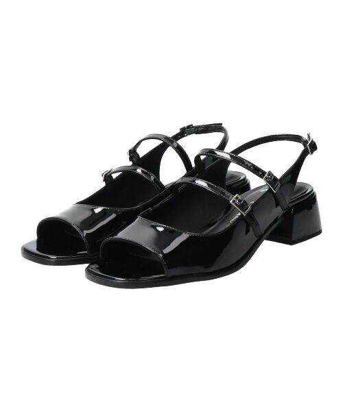 INTER-CHAUSSURES / インター ショシュール サンダル | 【CARRANO】ダブルストラップヒールサンダル | 詳細1