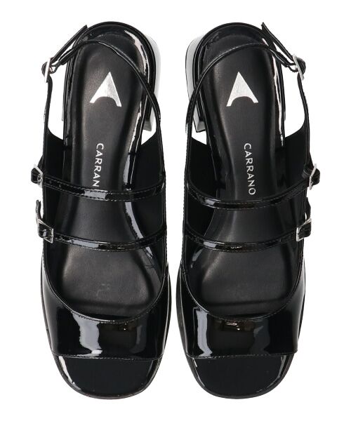 INTER-CHAUSSURES / インター ショシュール サンダル | 【CARRANO】ダブルストラップヒールサンダル | 詳細5