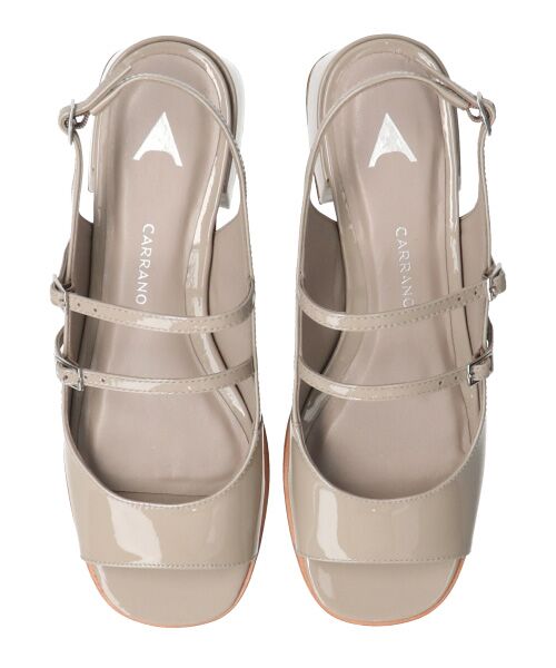 INTER-CHAUSSURES / インター ショシュール サンダル | 【CARRANO】ダブルストラップヒールサンダル | 詳細12