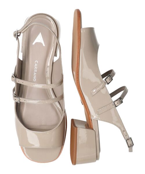 INTER-CHAUSSURES / インター ショシュール サンダル | 【CARRANO】ダブルストラップヒールサンダル | 詳細14