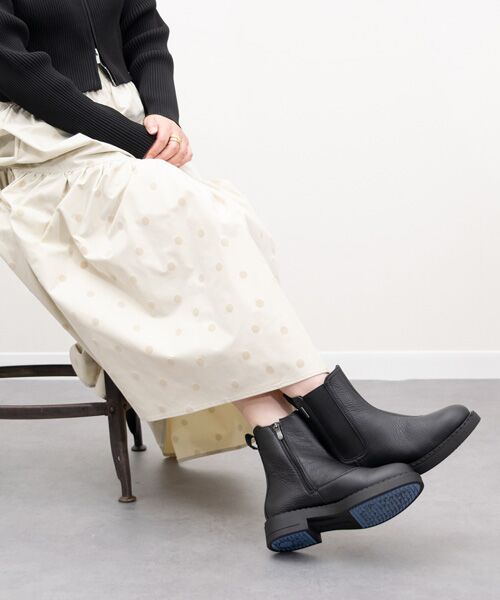 INTER-CHAUSSURES / インター ショシュール レインシューズ | 【bussola】晴雨兼用インサイドジップショートブーツ | 詳細12