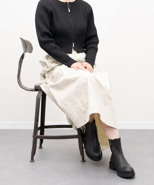 INTER-CHAUSSURES / インター ショシュール レインシューズ | 【bussola】晴雨兼用インサイドジップショートブーツ | 詳細13