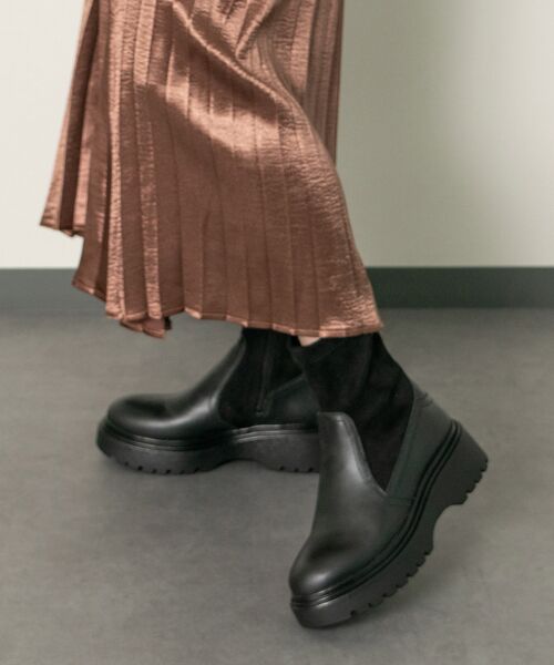 INTER-CHAUSSURES / インター ショシュール レインシューズ | 【bussola】晴雨兼用ストレッチショートブーツ | 詳細9