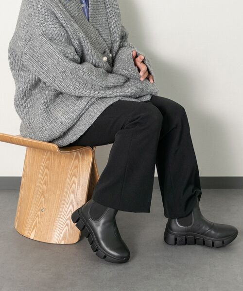 INTER-CHAUSSURES / インター ショシュール レインシューズ | 【bussola】晴雨兼用厚底サイドゴアショートブーツ | 詳細9