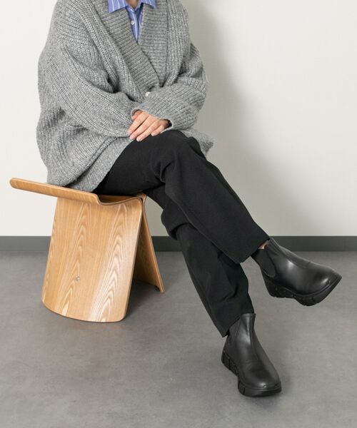 INTER-CHAUSSURES / インター ショシュール レインシューズ | 【bussola】晴雨兼用厚底サイドゴアショートブーツ | 詳細10