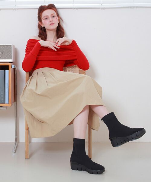 INTER-CHAUSSURES / インター ショシュール ブーツ（ショート丈） | 【bussola】アイスグリップソールニットショートブーツ | 詳細8