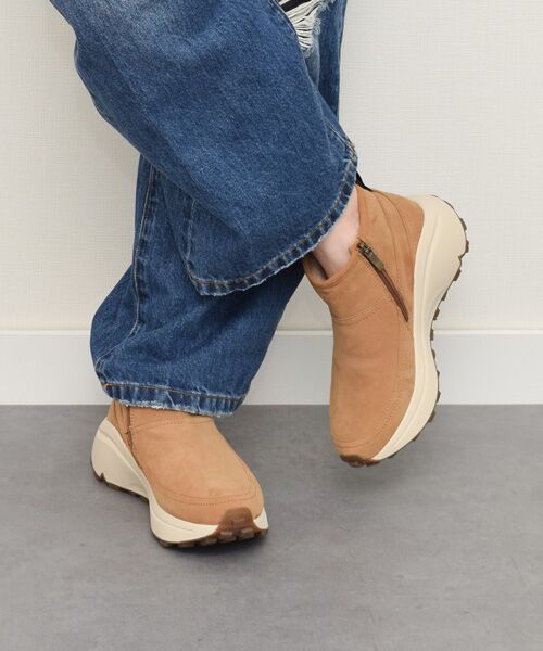 INTER-CHAUSSURES/インター ショシュール 【bussola】ライニングファー撥水スニーカーブーツ キャメルスウェード 38 INTER-CHAUSSURES/インター ショシュール 【bussola】ライニングファー撥水スニーカーブーツ キャメルスウェード 38