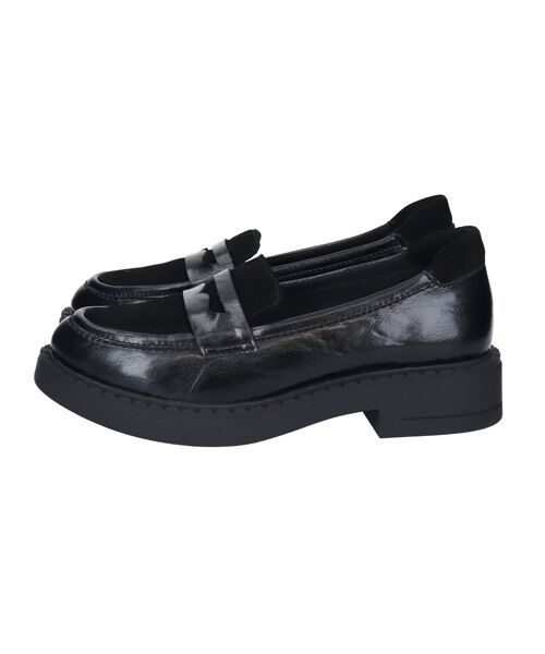 INTER-CHAUSSURES / インター ショシュール ビジネス・ドレスシューズ | 【bussola】撥水素材コンビローファー | 詳細2