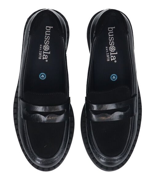 INTER-CHAUSSURES / インター ショシュール ビジネス・ドレスシューズ | 【bussola】撥水素材コンビローファー | 詳細5