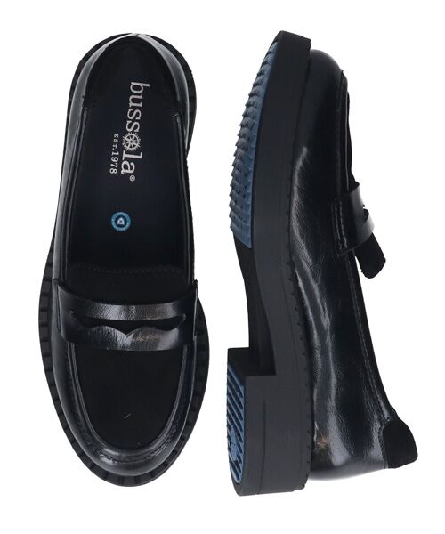 INTER-CHAUSSURES / インター ショシュール ビジネス・ドレスシューズ | 【bussola】撥水素材コンビローファー | 詳細6