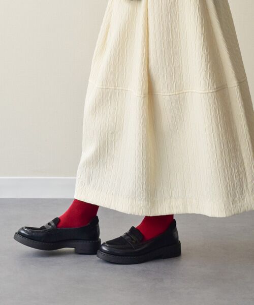INTER-CHAUSSURES / インター ショシュール ビジネス・ドレスシューズ | 【bussola】撥水素材コンビローファー | 詳細9