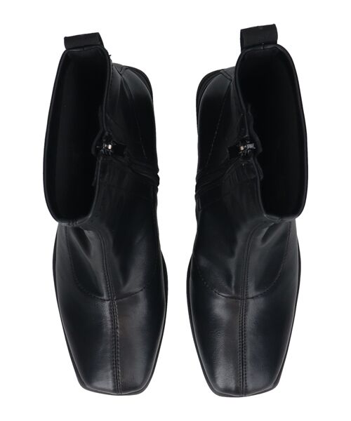 INTER-CHAUSSURES / インター ショシュール ブーツ（ショート丈） | 【bussola】撥水スクエアトゥウェッジヒールブーツ | 詳細5