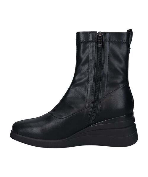 INTER-CHAUSSURES / インター ショシュール ブーツ（ショート丈） | 【bussola】撥水スクエアトゥウェッジヒールブーツ | 詳細7