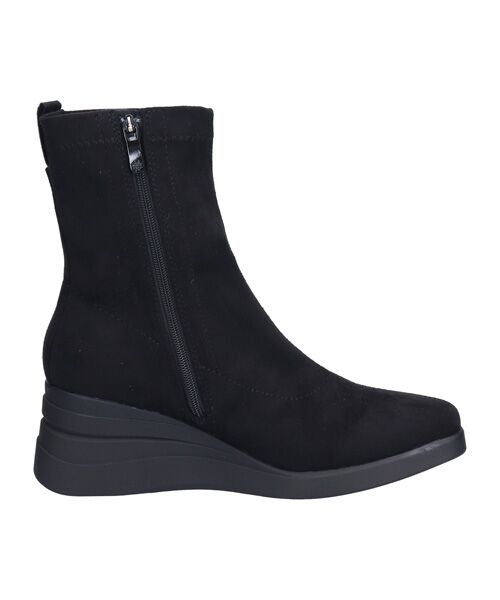 INTER-CHAUSSURES / インター ショシュール ブーツ（ショート丈） | 【bussola】撥水スクエアトゥウェッジヒールブーツ | 詳細7