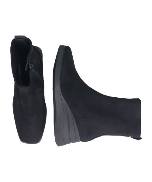 INTER-CHAUSSURES / インター ショシュール ブーツ（ショート丈） | 【bussola】撥水スクエアトゥウェッジヒールブーツ | 詳細8