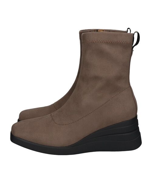 INTER-CHAUSSURES / インター ショシュール ブーツ（ショート丈） | 【bussola】撥水スクエアトゥウェッジヒールブーツ | 詳細12