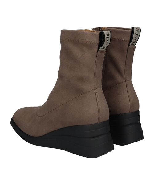 INTER-CHAUSSURES / インター ショシュール ブーツ（ショート丈） | 【bussola】撥水スクエアトゥウェッジヒールブーツ | 詳細13
