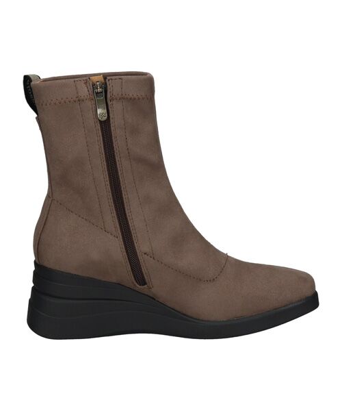 INTER-CHAUSSURES / インター ショシュール ブーツ（ショート丈） | 【bussola】撥水スクエアトゥウェッジヒールブーツ | 詳細17