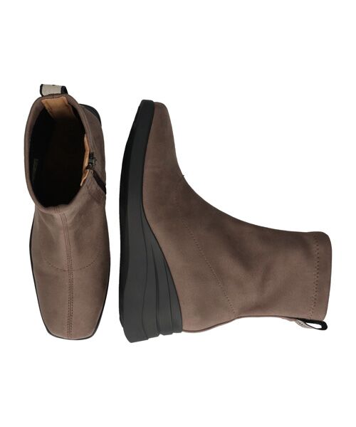 INTER-CHAUSSURES / インター ショシュール ブーツ（ショート丈） | 【bussola】撥水スクエアトゥウェッジヒールブーツ | 詳細18