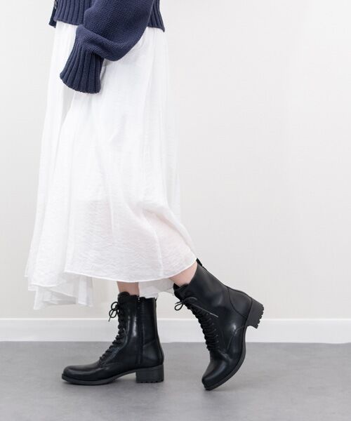 INTER-CHAUSSURES / インター ショシュール ブーツ（ショート丈） | 【bussola】撥水レースアップショートブーツ | 詳細9