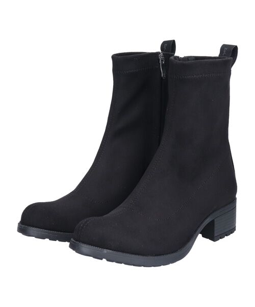 INTER-CHAUSSURES / インター ショシュール ブーツ（ショート丈） | 【bussola】撥水4cmヒールストレッチショートブーツ | 詳細1