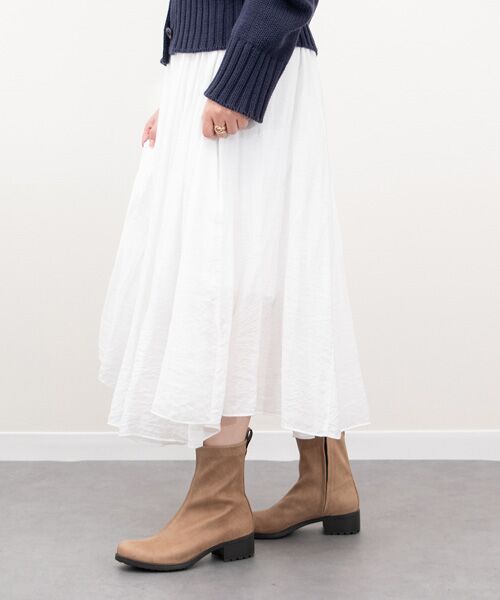 INTER-CHAUSSURES / インター ショシュール ブーツ（ショート丈） | 【bussola】撥水4cmヒールストレッチショートブーツ | 詳細9