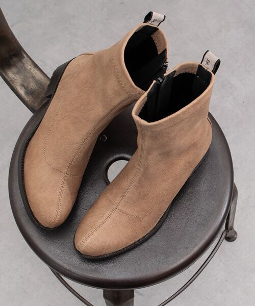 INTER-CHAUSSURES / インター ショシュール ブーツ（ショート丈） | 【bussola】撥水4cmヒールストレッチショートブーツ | 詳細10