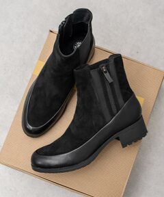 INTER-CHAUSSURES / インター ショシュール ブーツ（ショート丈） | 【bussola】撥水アウトサイドジッパーショートブーツ