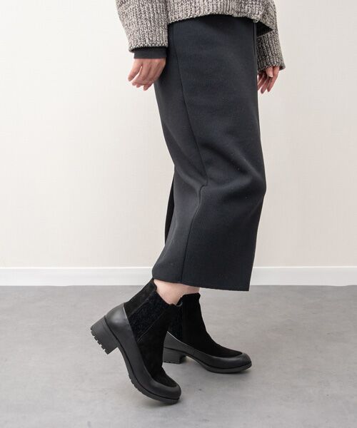 INTER-CHAUSSURES / インター ショシュール ブーツ（ショート丈） | 【bussola】撥水素材コンビサイドゴアショートブーツ | 詳細8