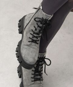 INTER-CHAUSSURES / インター ショシュール ブーツ（ショート丈） | 【bussola】撥水厚底レースアップショートブーツ