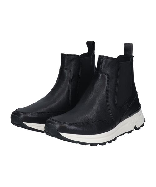 INTER-CHAUSSURES/インター ショシュール 【bussola】撥水サイドゴアスニーカーブーツ ブラック 37 INTER-CHAUSSURES/インター ショシュール 【bussola】撥水サイドゴアスニーカーブーツ ブラック 37