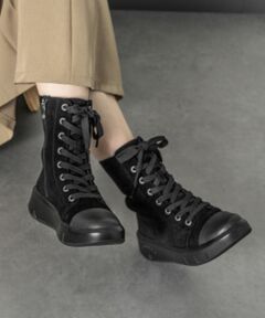 INTER-CHAUSSURES / インター ショシュール ブーツ（ショート丈） | 【bussola】撥水厚底フラットレースアップブーツ