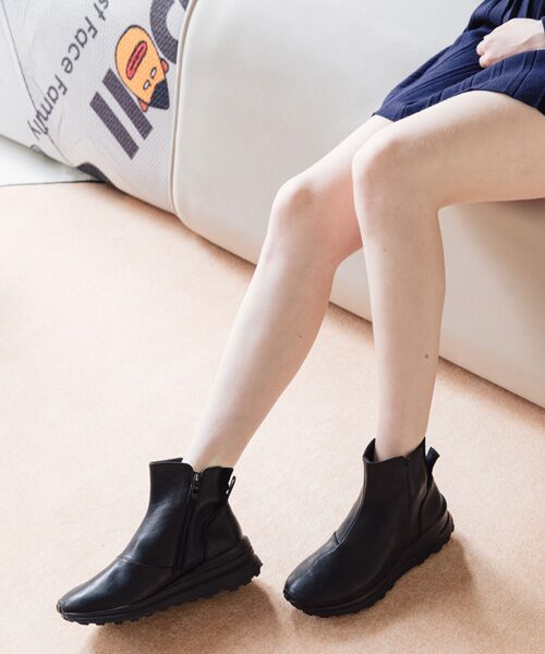 INTER-CHAUSSURES / インター ショシュール ブーツ（ショート丈） | 【bussola】撥水ヒールアップショートブーツ | 詳細9