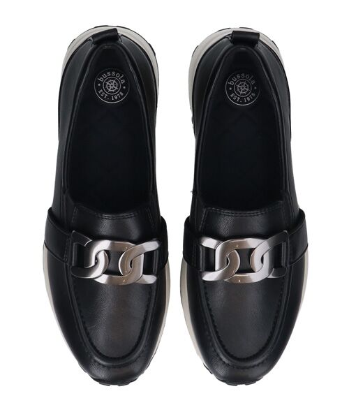 INTER-CHAUSSURES / インター ショシュール スニーカー | 【bussola】メタル飾り撥水ローファースニーカー | 詳細5