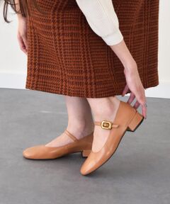 INTER-CHAUSSURES / インター ショシュール パンプス | 【ANGEL ALARCON】ローヒールストラップパンプス