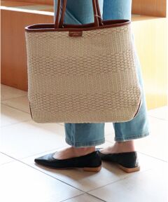 INTER-CHAUSSURES / インター ショシュール フラットシューズ | 【ANGEL ALARCON】ポインテッドトウシャーリングパンプス