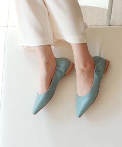 INTER-CHAUSSURES / インター ショシュール フラットシューズ | 【ANGEL ALARCON】ポインテッドトウシャーリングパンプス