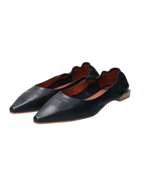 INTER-CHAUSSURES / インター ショシュール フラットシューズ | 【ANGEL ALARCON】ポインテッドトウシャーリングパンプス | 詳細2