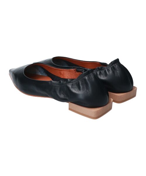 INTER-CHAUSSURES / インター ショシュール フラットシューズ | 【ANGEL ALARCON】ポインテッドトウシャーリングパンプス | 詳細4