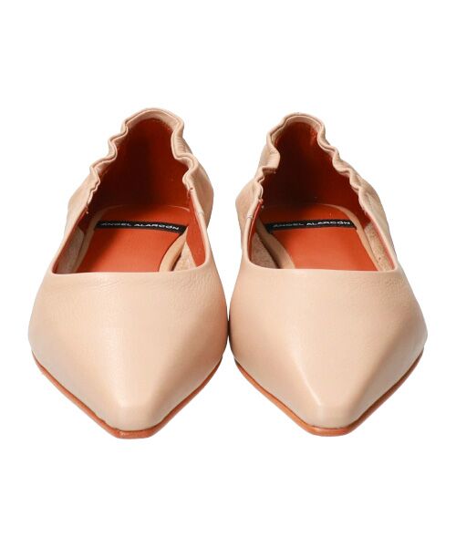 INTER-CHAUSSURES / インター ショシュール フラットシューズ | 【ANGEL ALARCON】ポインテッドトウシャーリングパンプス | 詳細8