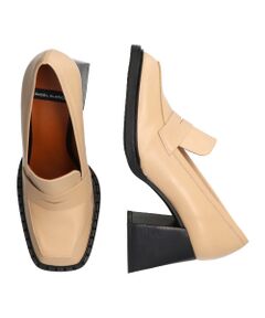 INTER-CHAUSSURES / インター ショシュール ビジネス・ドレスシューズ | 【ANGEL ALARCON】スクエアトウチャンキーヒールローファー