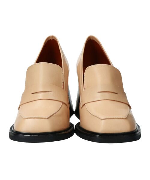 INTER-CHAUSSURES / インター ショシュール ビジネス・ドレスシューズ | 【ANGEL ALARCON】スクエアトウチャンキーヒールローファー | 詳細1
