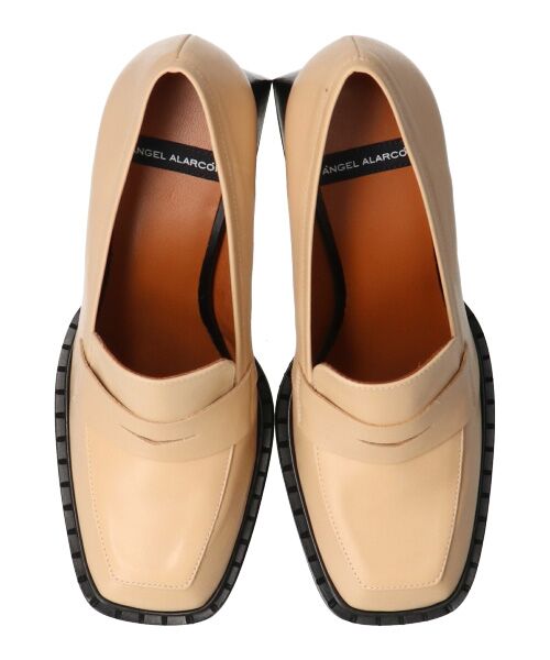 INTER-CHAUSSURES / インター ショシュール ビジネス・ドレスシューズ | 【ANGEL ALARCON】スクエアトウチャンキーヒールローファー | 詳細6