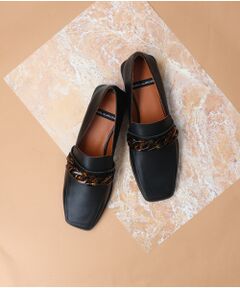 INTER-CHAUSSURES / インター ショシュール ビジネス・ドレスシューズ | 【ANGEL ALARCON】スクエアトウアクリルチェーンローファー