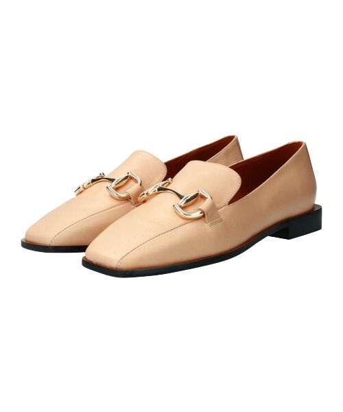INTER-CHAUSSURES/インター ショシュール 【ANGEL ALARCON】スクエアトウビットローファー ライトベージュ 35 INTER-CHAUSSURES/インター ショシュール 【ANGEL ALARCON】スクエアトウビットローファー ライトベージュ 35