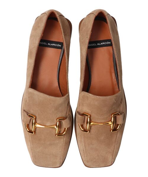 INTER-CHAUSSURES/インター ショシュール 【ANGEL ALARCON】スクエアトウビットローファー ベージュスウェード 37 INTER-CHAUSSURES/インター ショシュール 【ANGEL ALARCON】スクエアトウビットローファー ベージュスウェード 37