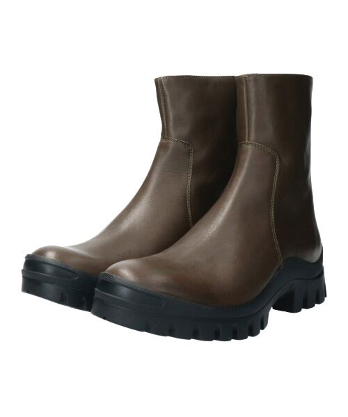 INTER-CHAUSSURES / インター ショシュール ブーツ（ショート丈） | 【ANGEL ALARCON】モールドソールバックジップショートブーツ | 詳細11